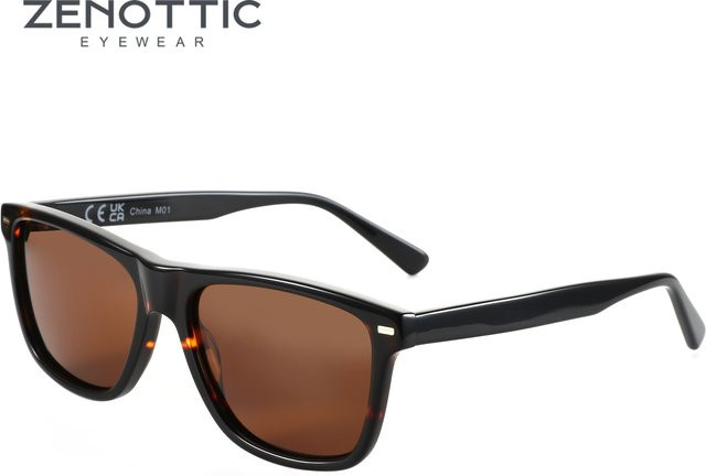ZENOTTIC Sonnenbrille, quadratisch, Acetat, Vollrand, Unisex, polarisiert - Bild 1
