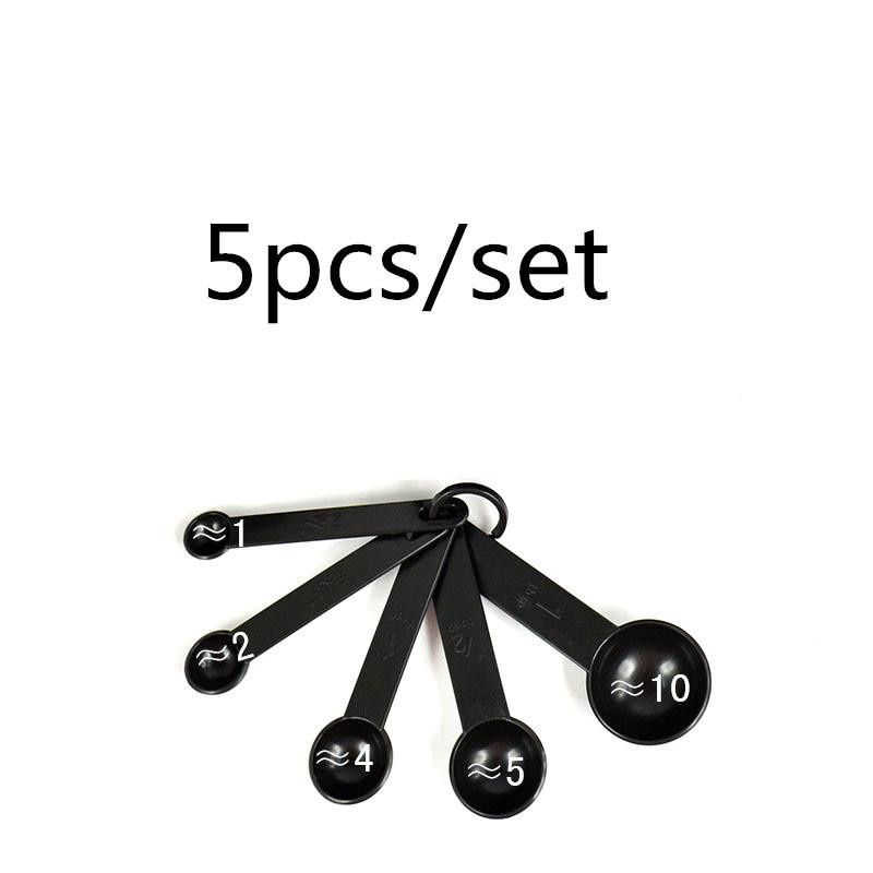 Wipon Messlöffel Set für Küche und Backen in Schwarz, 5 oder 10 Stück - Bild 3