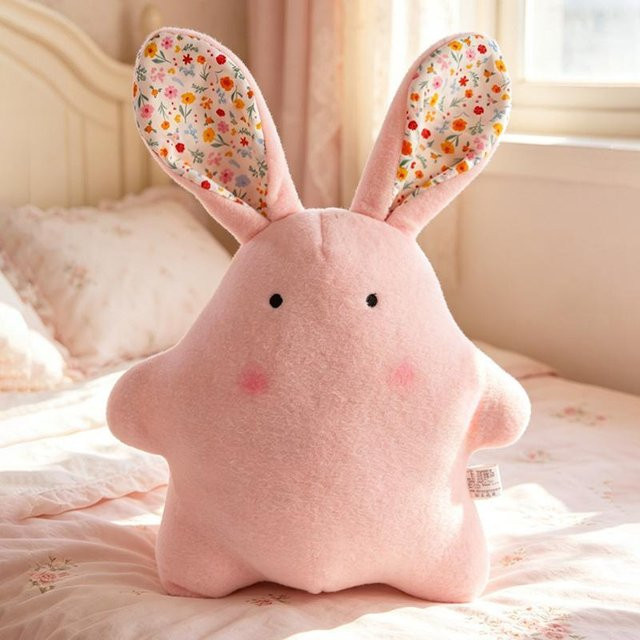 Yiran toy Cartoon Langohr Hase Plüschtier, Bunter Blumenhase, 45cm - Bild 1