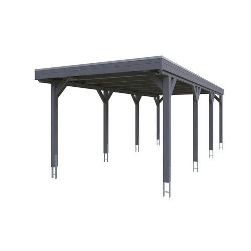 SKANHOLZ Carport Grunewald aus Holz in Grau, B/T: 321 x 796 cm, Firsthöhe: 243 cm - Bild 2