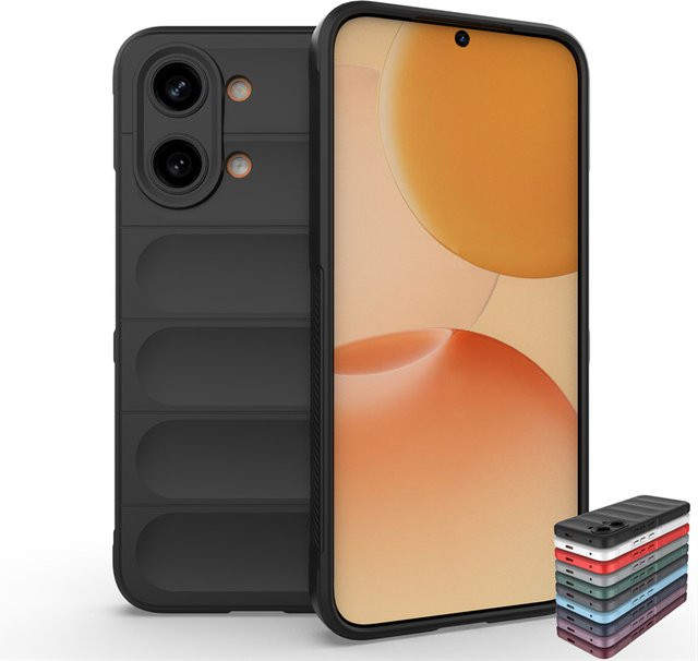 Stoßfeste Silikon Schutzhülle für Xiaomi POCO X8 Pro Max in Schwarz und Weiß - Bild 1