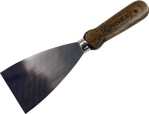 Connex Stoßspachtel aus Buchenholz und Kohlenstoffstahl in Braun, Länge: 22,3 cm - Bild 1