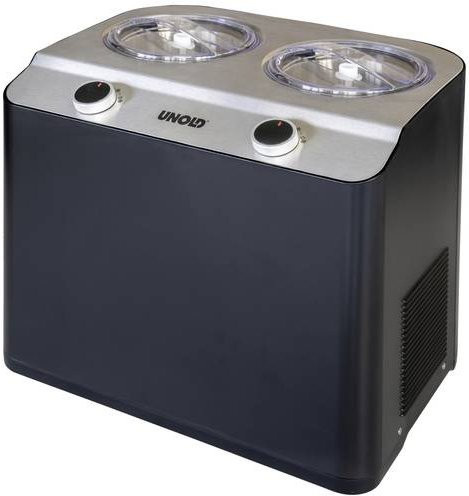 Unold Doppio nero Eismaschine in Schwarz mit 2,4 l Fassungsvermögen - Bild 1