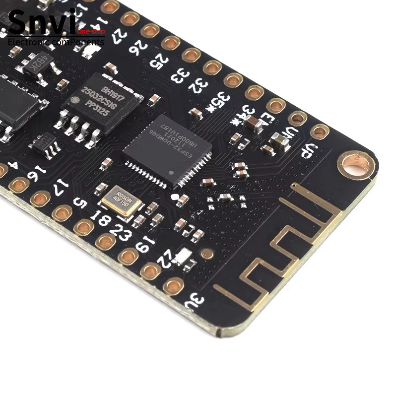 Snvi ESP32 LOLIN32 Entwicklungsboard mit Wifi und Bluetooth, Micro/TYPE-C USB, Schwarz - Bild 2