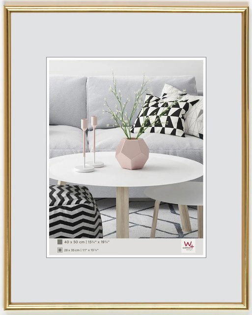 Walther Design Galeria Kunststoff Bilderrahmen Gold, Breite: 70 cm, Höhe: 100 cm - Bild 1