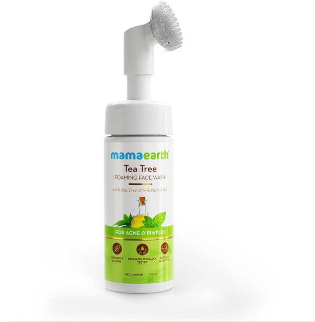 Mamaearth Teebaum Gesichtswaschmittel Schaum, 150 ml, Unisex - Bild 1