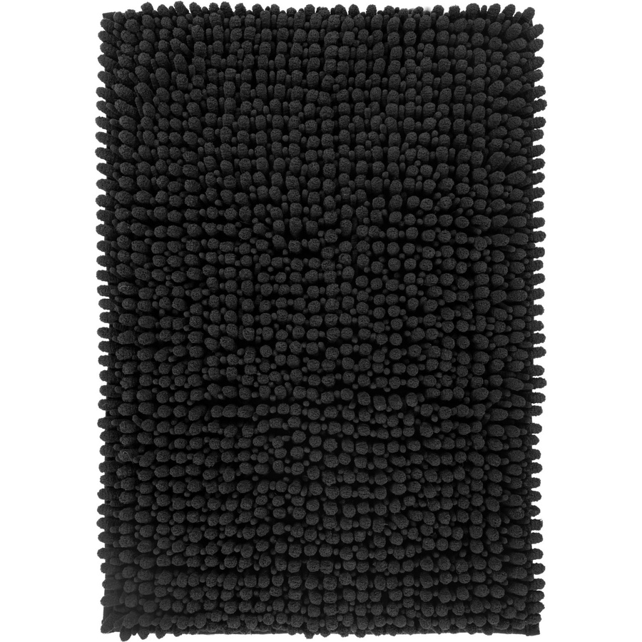 Lalee Badteppich Fluffy Schwarz B: 50 cm, T: 90 cm, H: 1 cm - Bild 2