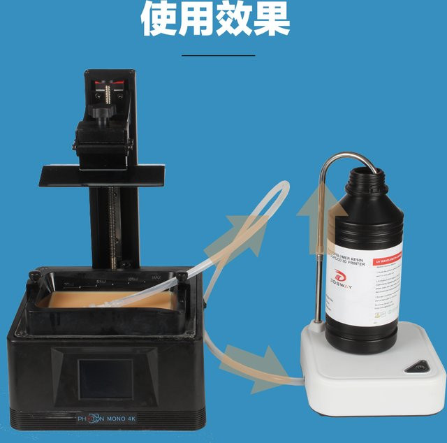 Erilles Selbstansaugende Wasserpumpe für Harz-Recycler zur Filtration und Extraktion in der UV-härtenden 3D-Druck-Anwendung für DLP und SLA - Bild 1