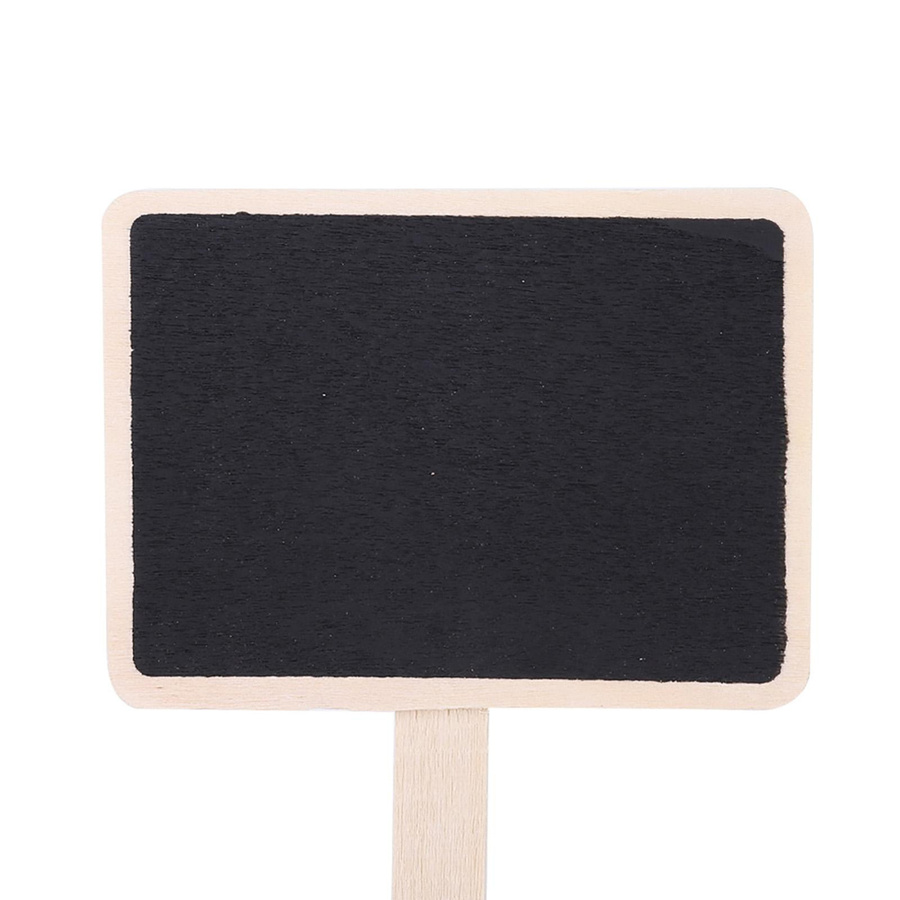 10 Stück Pflanzenschild Etiketten aus Holz in Schwarz von TOMTOP JMS für Garten und Dekoration - Bild 5