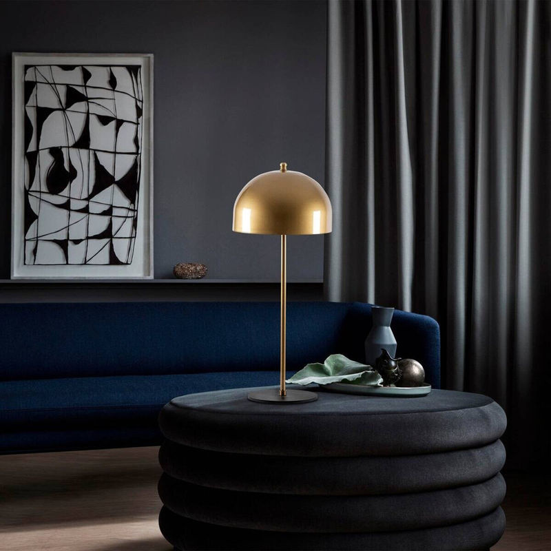 Opviq Tischleuchte Can aus Metall in Gold und Schwarz mit E27 Fassung, B/H/T: 24 x 58 x 24 cm - Bild 3