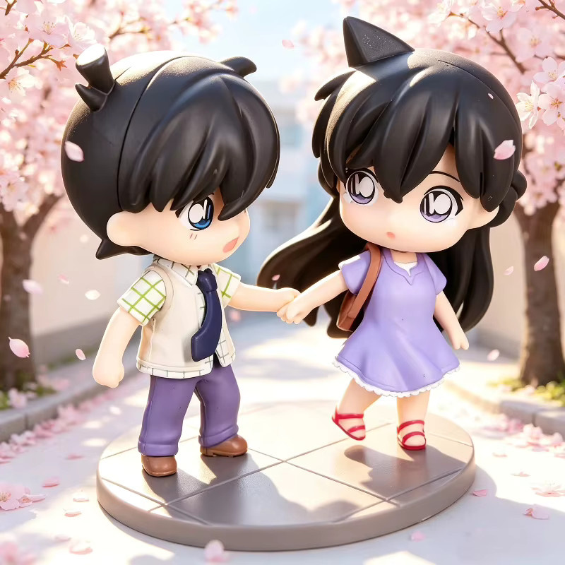 Bandai Detective Conan Chibi Shinichi Kudo Ran Mouri Nendoroid, Bewegliche Figur, ab 18 Jahren - Bild 5