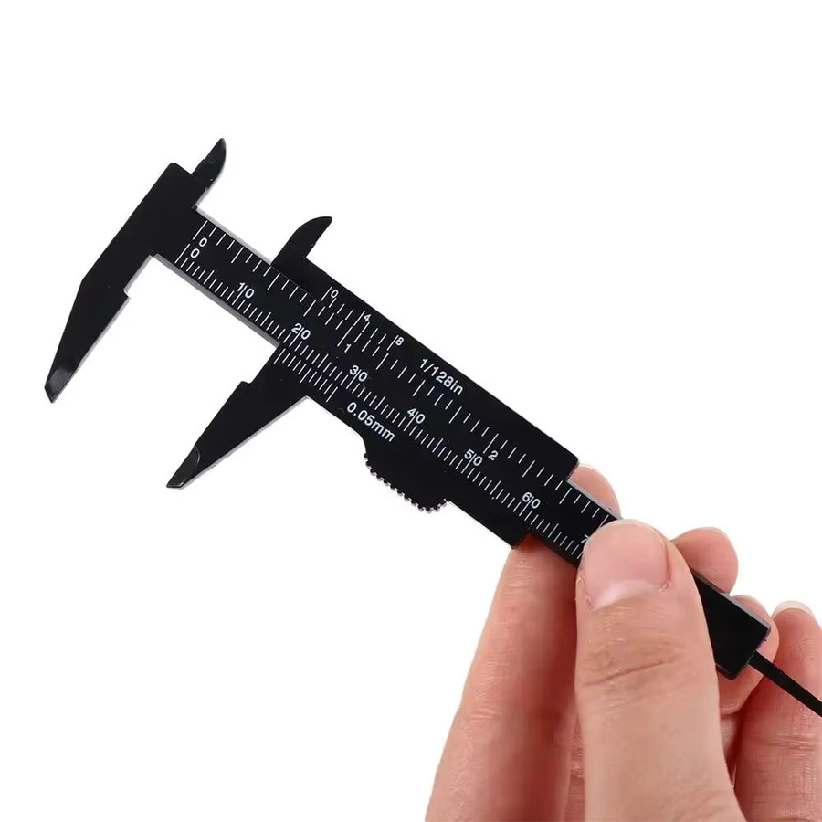 Tragbarer Mini-Messschieber aus Kunststoff für die Schmuckherstellung und DIY-Handwerk, Messbereich 0–80 mm - Bild 2