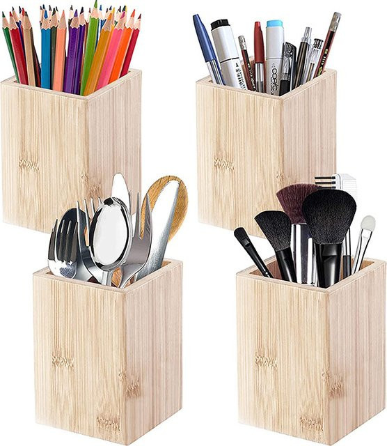 HEYEJET Store Holz Stiftlagerung Box als Desktop Organizer für Büro und Schreibwaren - Bild 1