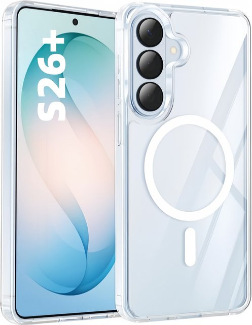 Samsung Galaxy S26 Plus Schutzhülle mit Magnetverschluss, transparente Anti-Vergilbung Hülle, schlank und kratzfest - Bild 1