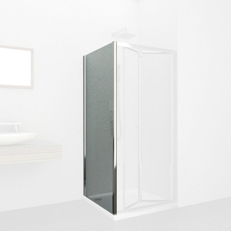 Sanotechnik Duschtrennwand Elite Eckdusche aus Glas transparent B: 88 cm, H: 195 cm mit Easy Clean Coating - Bild 3