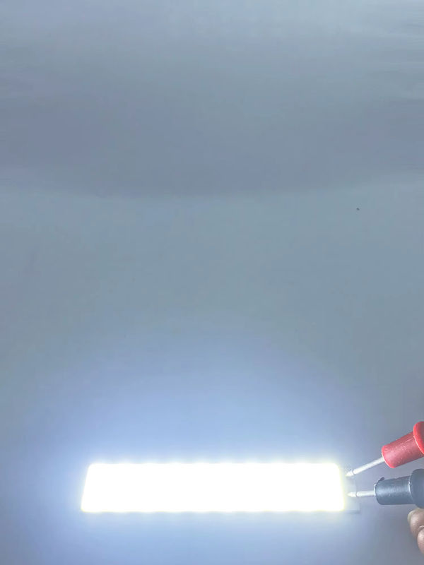 COB LED-Streifenlichtquelle auf Aluminiumplatte, Kaltweiß 6500K, 5W, 500mA, B: 90 mm, H: 19 mm, für deine DIY Innen- und Außenbeleuchtung - Bild 3