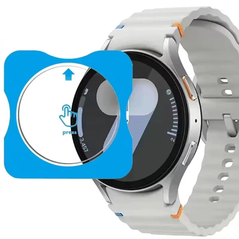 2 Stück Smartwatch-Schutzfolien aus gehärtetem Glas für Samsung Galaxy Watch 7 40 mm, 44 mm und Ultra 47 mm, transparent - Bild 5