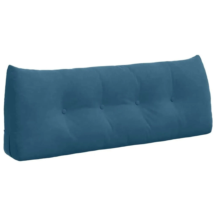 vidaXL Rückenkissen aus Samt in Blau, B/T/H: 120 x 24 x 50 cm - Bild 2