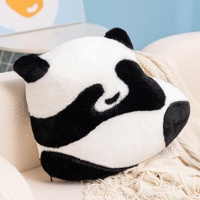 Panda Rückenkissen Plüschtier Puppe, Schwarz-Weiße Panda Puppe, 45cm - Bild 1