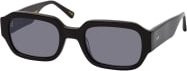 MESSYWEEKEND DOWNEY Sonnenbrille, quadratisch, Vollrand, Kunststoff, Unisex, black grey - Bild 1