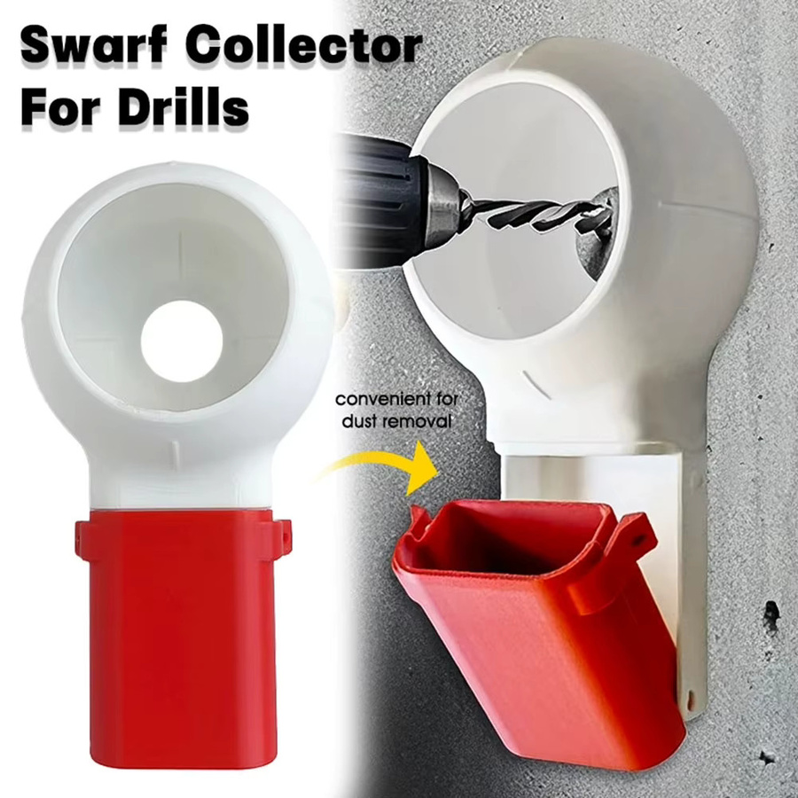 Elektrischer Staubkollektor für Bohrer und Sägen mit integriertem Guide und Wasserflaschen-Anschluss, Weiß, Durchmesser: 12,6 cm - Bild 2