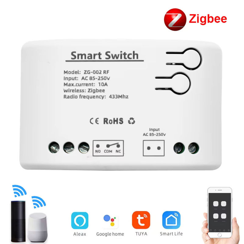 Tuya Zigbee Smart Home Relais Modul für Alexa und Google Assistant, 1-Kanal Lichtschalter AC/DC 85-250V 220V - Bild 5