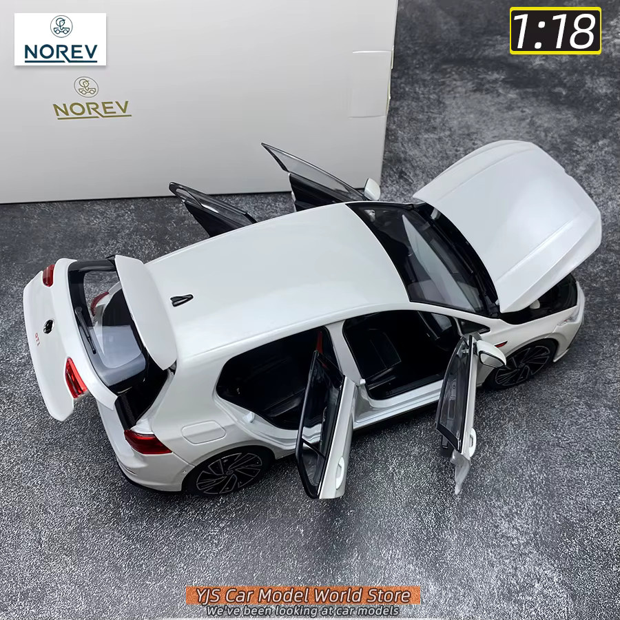 NOREV 2021 Golf GTI, Druckgussmodell, 1:18, Metall, Weiß - Bild 4