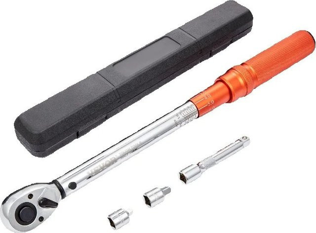 VEVOR Drehmomentschlüssel Set mit 1/2 Zoll Antrieb, 14–204 Nm, inklusive Adapter und Verlängerungsstange, Silber - Bild 1