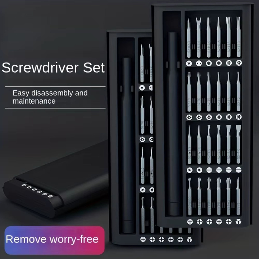 51-in-1 Präzisions-Schraubendreher-Set Multitool mit verschiedenen Bits für die Demontage von Mobiltelefonen und Tablets aus robustem Kunststoff - Bild 2
