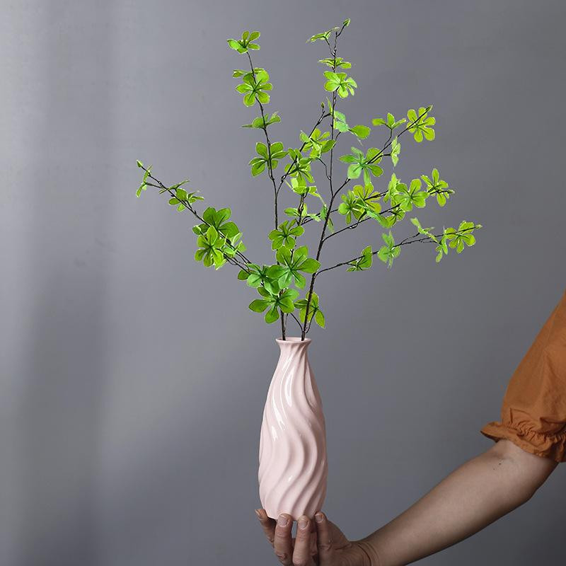 XQ We Wantice Keramikvase im nordischen Design für Blumenarrangements, Weiß, Blau, Rosa - Bild 2