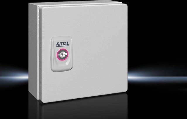 Rittal KX Installations-Gehäuse Wand-Gehäuse aus Stahlblech Lichtgrau B: 15,0 cm, H: 15,0 cm, T: 8,0 cm - Bild 2