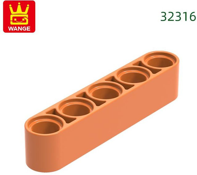 Yiran toy Bausteine Technische Anbauteile, 80-teiliges Set, orange, ab 6 Jahren - Bild 1