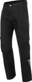 Kübler Hose ICONIQ PRO in Schwarz/Mittelgrau mit Reflexionsdetails - Bild 1