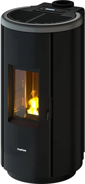 FreePoint Pelletofen Chrome 7 in Titangrau mit 7 kW Leistung und WLAN-Funktion - Bild 1
