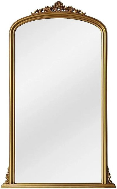 Vente-unique Wandspiegel Merry in Gold aus Paulownienholz, Breite: 120 cm, Höhe: 190 cm, Tiefe: 50 cm - Bild 1