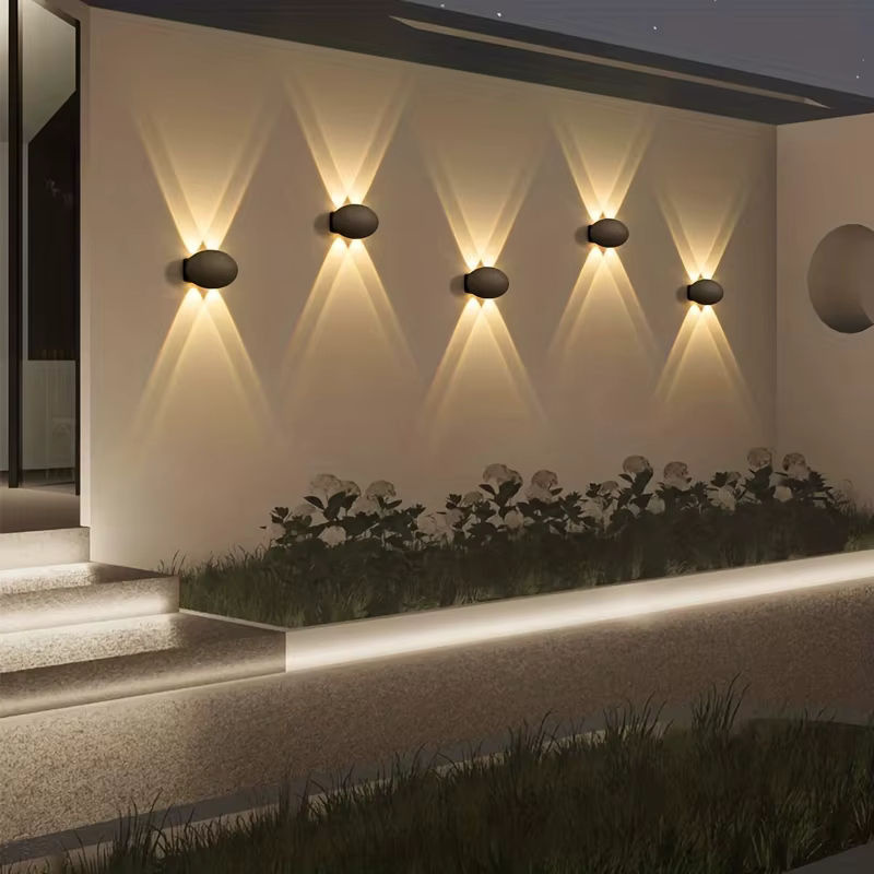 SUNMEIYI LED Wandleuchte oval, IP65 wasserdichte Außen- und Innenleuchte für Hof und Treppe, warmweißes Licht 3000K, 4W - Bild 4