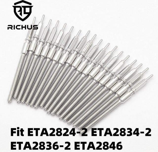 RICHUS Uhrenzubehör Stahlschaft, Edelstahl, Silber, Unisex - Bild 1