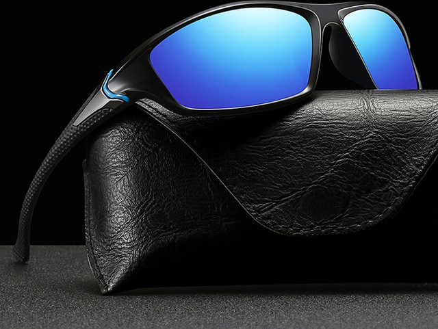 WSZ Sportsonnenbrille, Vollrand, Kunststoff, Schwarz, Unisex - Bild 1