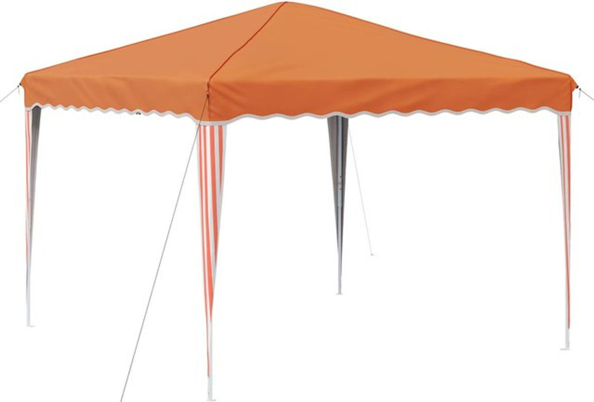 Pop-up Partyzelt vidaXL aus Oxford-Stoff in Orange, B/T/H: 288 x 288 x 245 cm - Bild 1