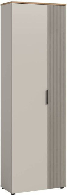 Garderobenschrank Slide von xonox.home in Kaschmirgrau mit Schiebetüren, B/H/T: 60 x 195 x 36 cm - Bild 1