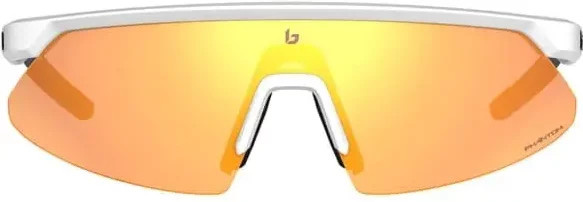 Bollé Micro Edge Sonnenbrille, Halbrand, Kunststoff, weiß, orange, Unisex - Bild 1