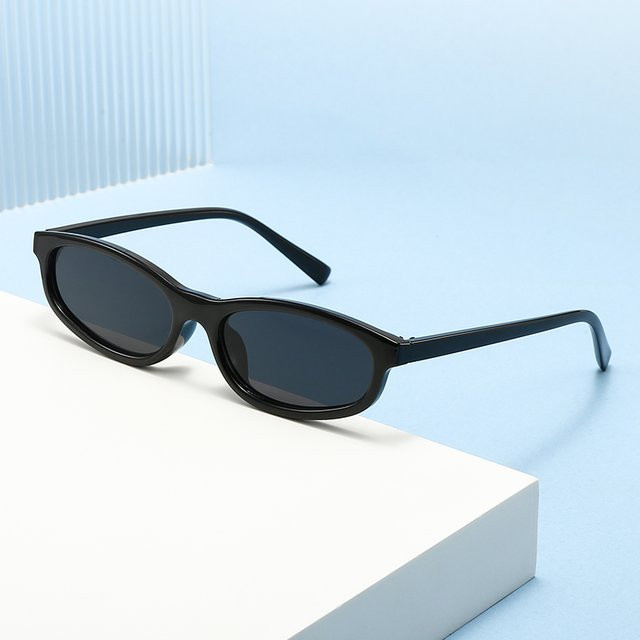 Sumory Sonnenbrille, oval, Vollrand, Kunststoff, black, Unisex - Bild 1