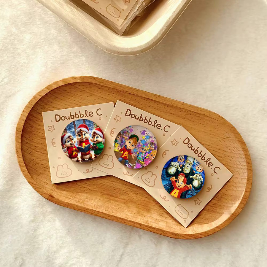 Abzeichen A-Alvin und die C-Chipmunks, Acryl-Knopfnadeln, Unisex - Bild 3