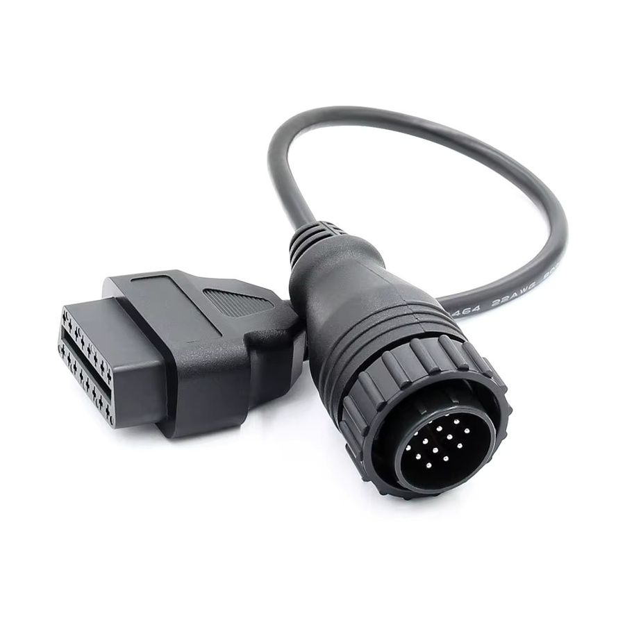 OBD Diagnose Verlängerungskabel von Benz OBD 14Pin/38Pin auf OBD2 16Pin für Auto Scanner Stecker in Schwarz - Bild 3