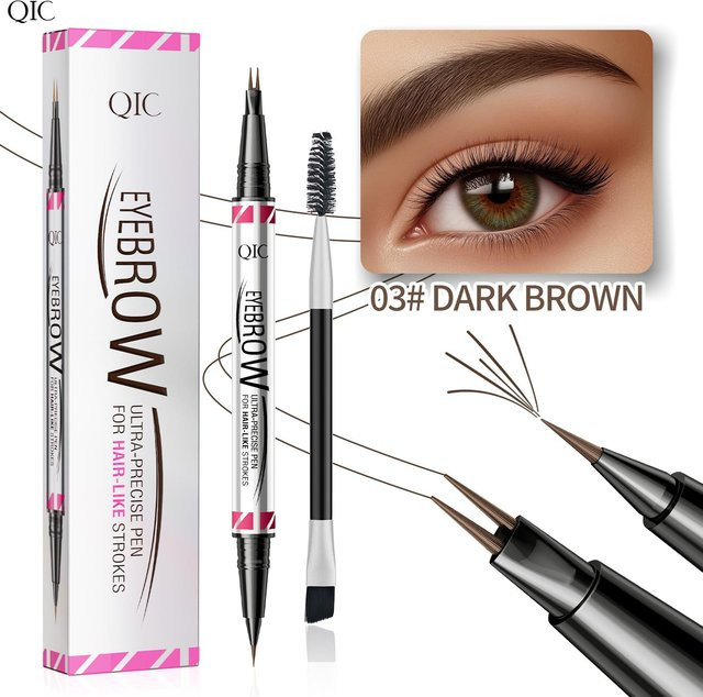 Perfect Skin Augenbrauenstift mit Bürste, 03 Dark Brown, Damen - Bild 1