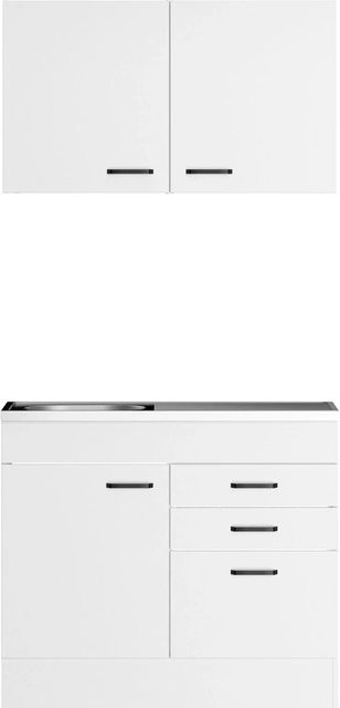 OPTIFIT Miniküche Bonn214 Weiß, B/T/H: 100 x 50 x 210 cm - Bild 1