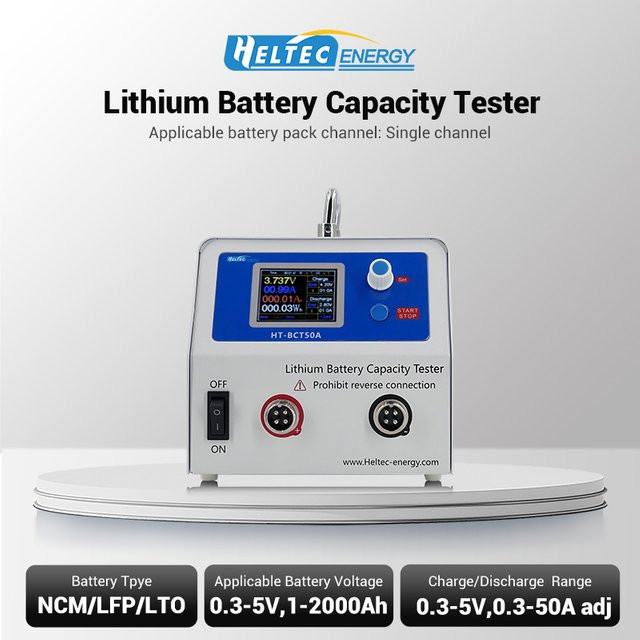 Heltec HT-BCT50A Lithium Lifepo4 Autobatterie-Kapazitätstester und Lade-Entlade-Testgerät für elektrische Lasten 5V 50A 250W - Bild 1