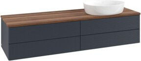 V&B Waschtischunterschrank Antao mit Frontstruktur in Weiß, B/T: 160 x 50 cm - Bild 1