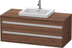 Duravit Waschtischunterschrank Ketho in Braun mit 2 Schubladen, Wandhängend, B/T/H: 120 x 55 x 49,6 cm - Bild 1