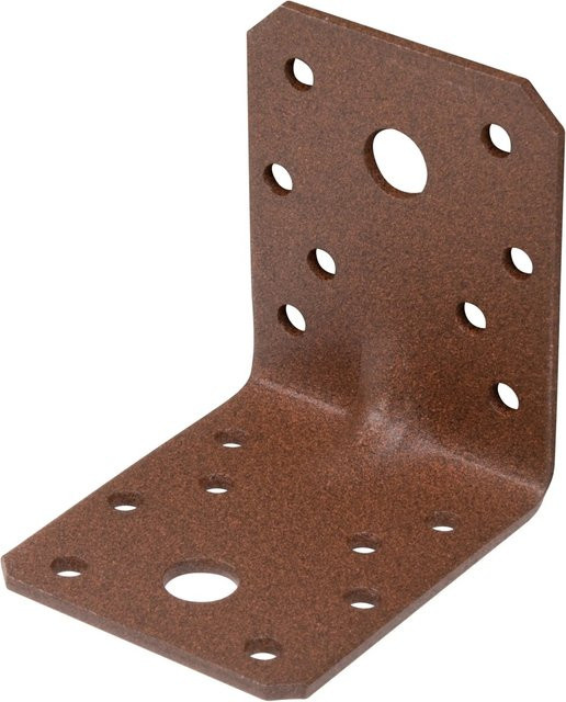 GAH Alberts Duravis Schwerl-Winkelverbinder Sicke in Rostbraun mit Duplexbeschichtung, B/T/H: 7,0 x 7,0 x 5,5 cm - Bild 1
